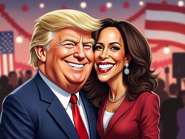 trump and kamala ai-generated image 2